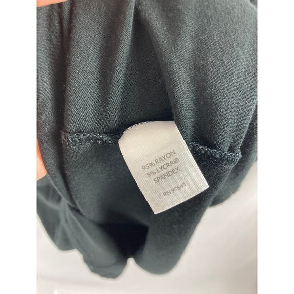 J Jill Wearever Collection Stretch Ruched Sleeve Tunic black size medium - Picture 3 of 6